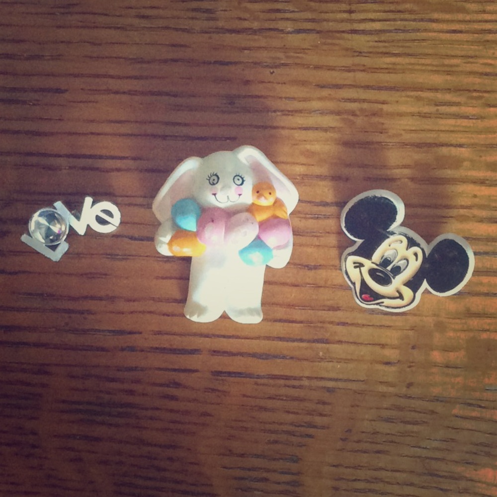 Rare Disney Mickey Brooch Lapel Pin Lot Easter 🐣